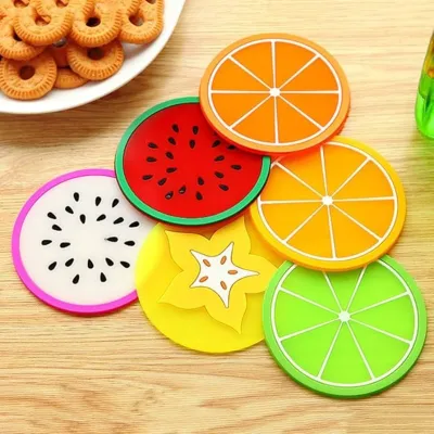 Silicone Fruit Cup Mat Pad Coaster 